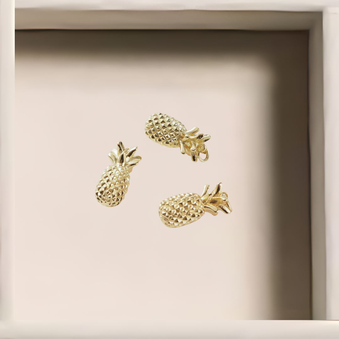 Golden Pineapple Charm