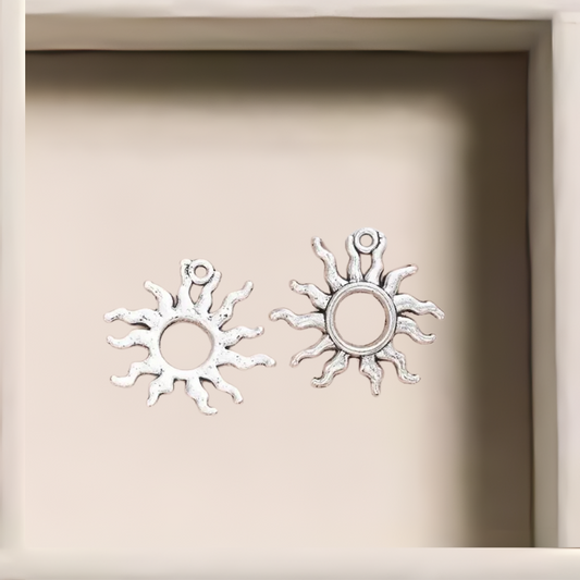 Sterling Sun Charm